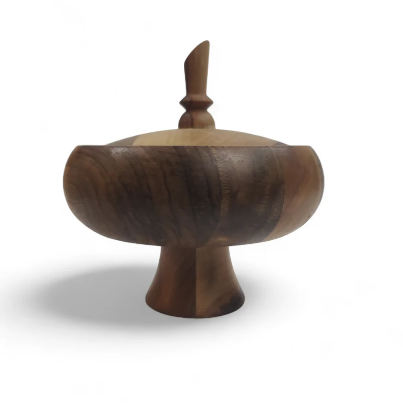 شکلات خوری چوبی پایه دار قطر 15 کد WD6302