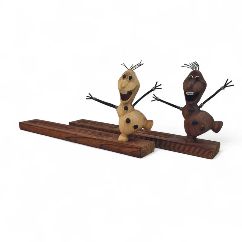 جا عودی چوبی طرح آدم برفی کد WD6317