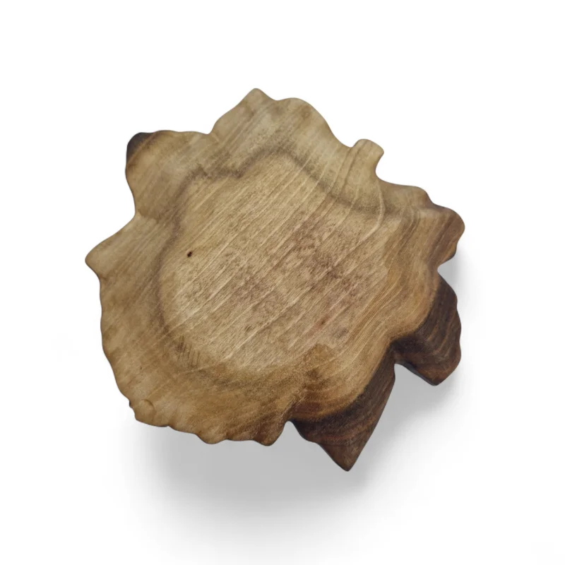 پیاله چوبی طرح برگ خزان کد WD6345