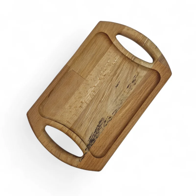 سینی چوبی مستطیل دسته دار کد WD6347