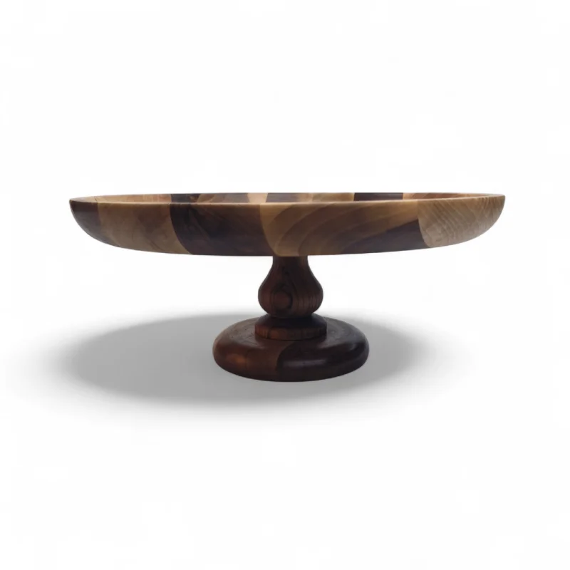 شیرینی خوری چوبی پایه دار گرد کد WD6355