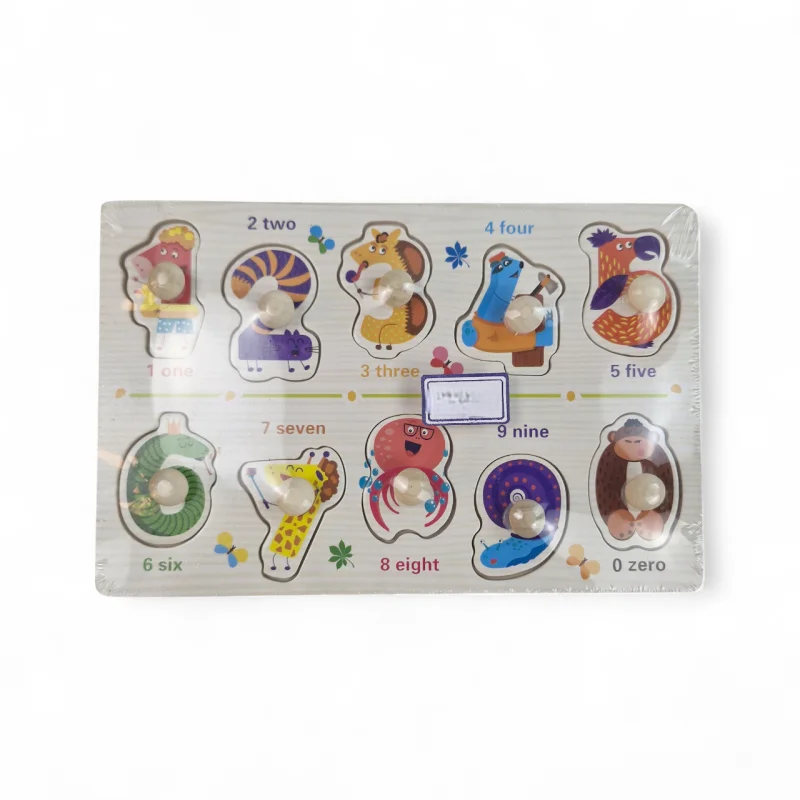 پازل چوبی کودک طرح اعداد کد WD6395