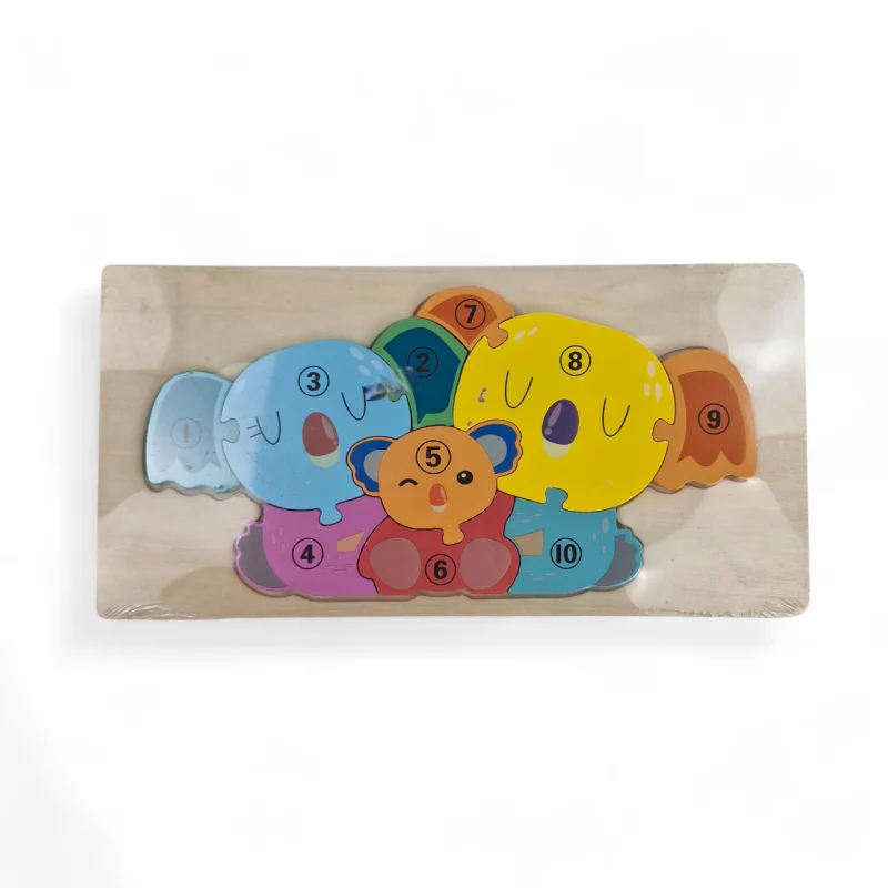 پازل چوبی شماره دار طرح کوآلا کد WD6394