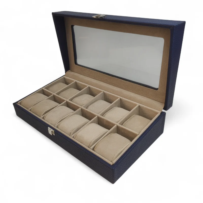 جعبه ساعت 12 تایی چرمی هرمس کد BC5514