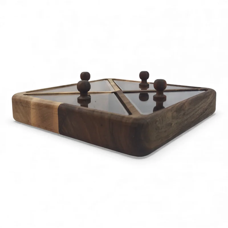 جعبه پذیرایی مربع درب پلکسی مثلثی کد WD6417