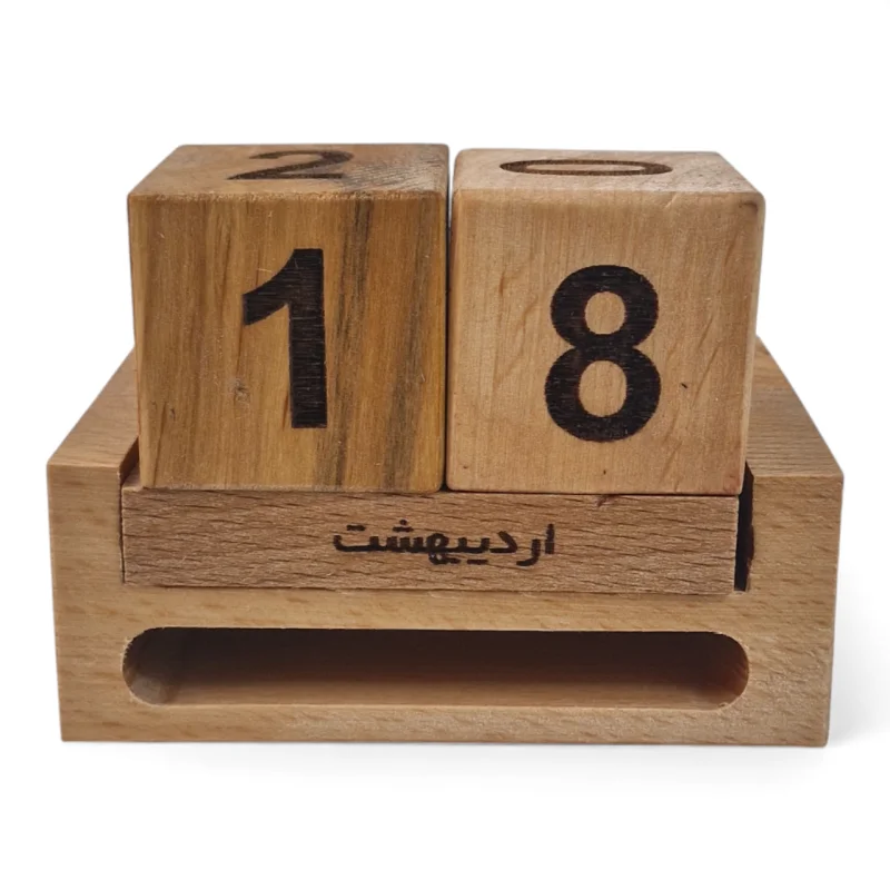 تقویم رومیزی چوبی اسپیکر دار کد WD6453
