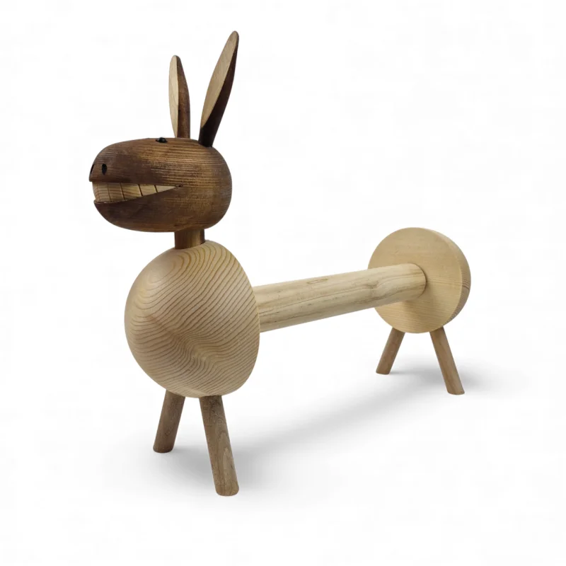 جادستمال رولی چوبی طرح الاغ کد WD6494