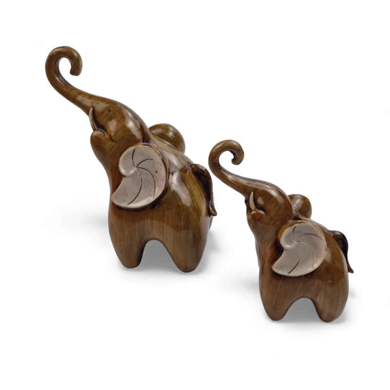 مجسمه دکوری فیل طرح مادر و بچه کد WD6524
