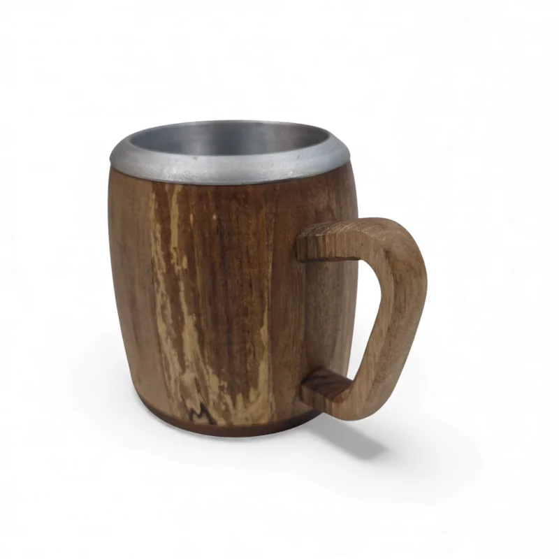 ماگ چوبی داخل فلزی کدWD6545