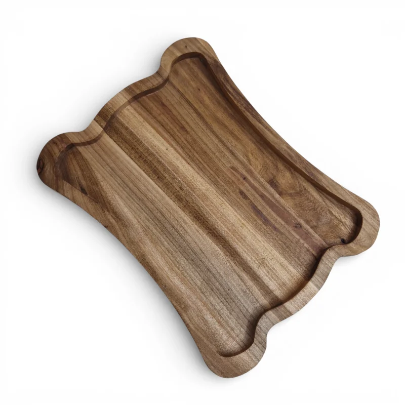 سینی چوبی لبه دالبر  بدون دسته سایز بندی کد WD6555