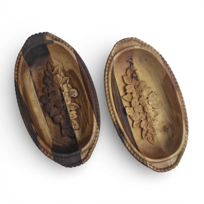 میوه خوری چوبی منبت بهار  کد WD6519