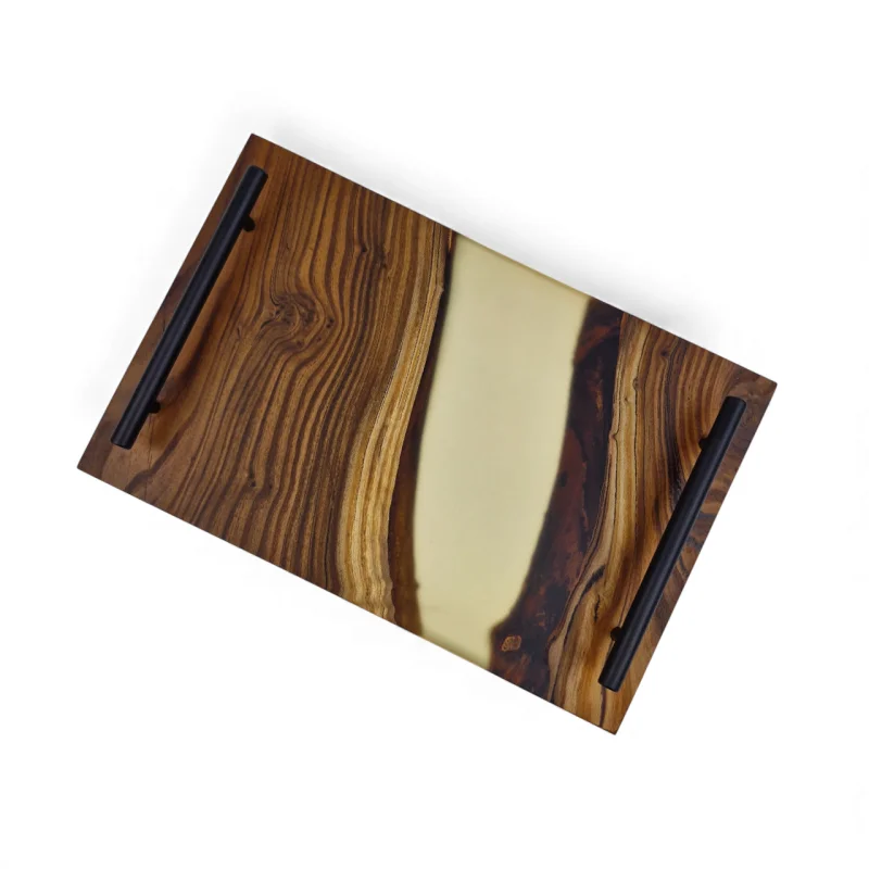 سینی چوب و رزین 30 سانت کد WD6560