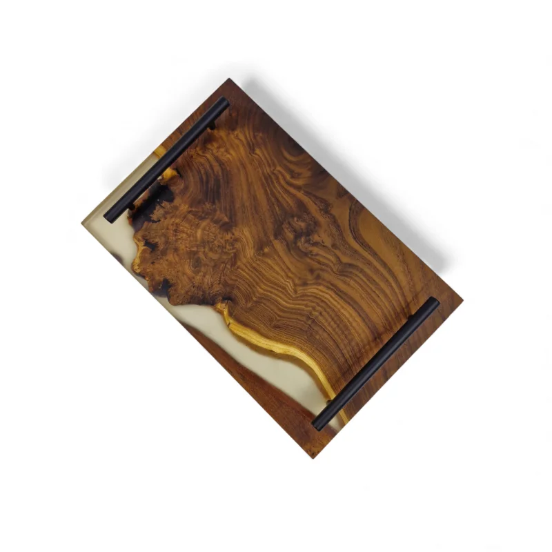 سینی چوب و رزین 30 سانت کد WD6561