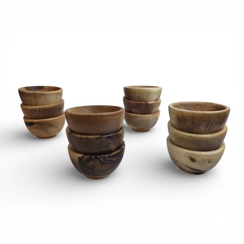 پیاله چوبی ساده گردو  کد WD6297