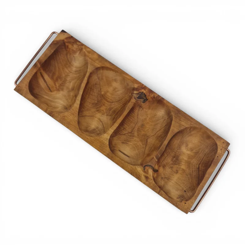 اردوخوری چهار خانه دسته فلزی کد WD5682