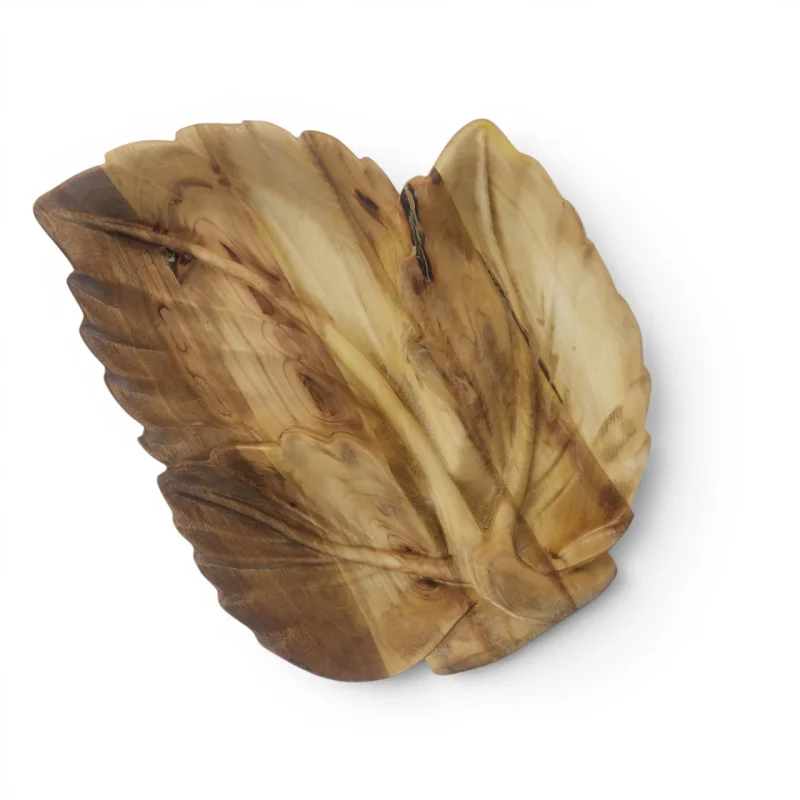 اردو خوری طرح برگ سه شاخه چوبی کد WD5672