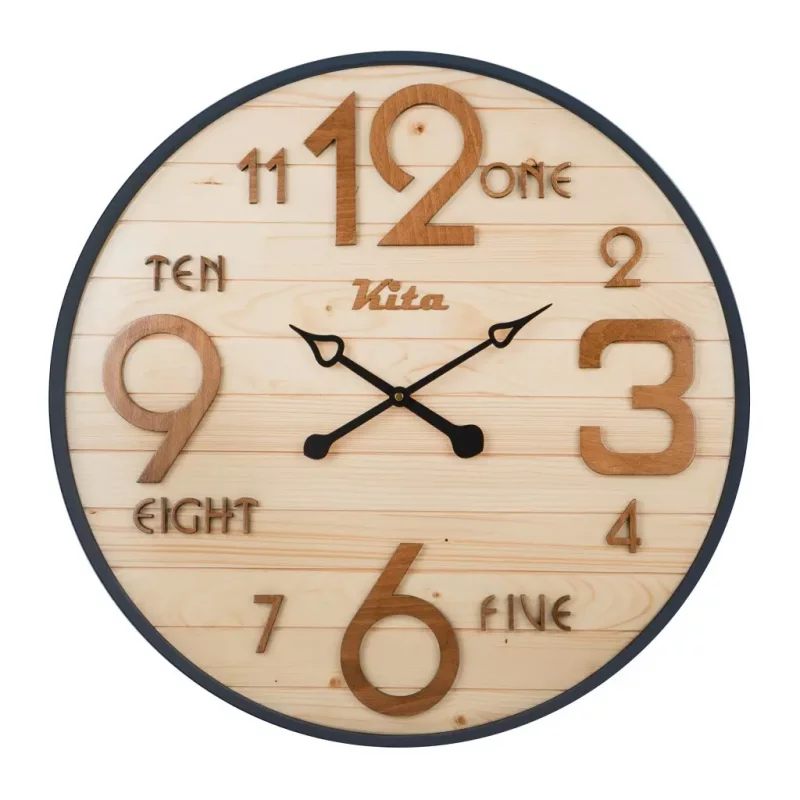 ساعت دیواری چوبی کد CKH627km