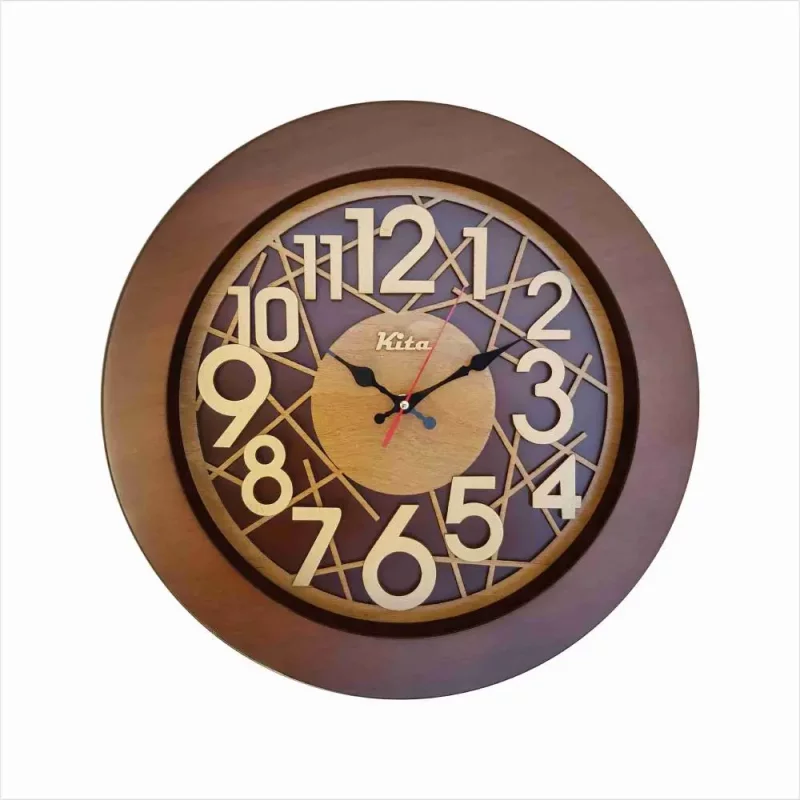 ساعت دیواری چوبی  مدل رویال   کد Cks602