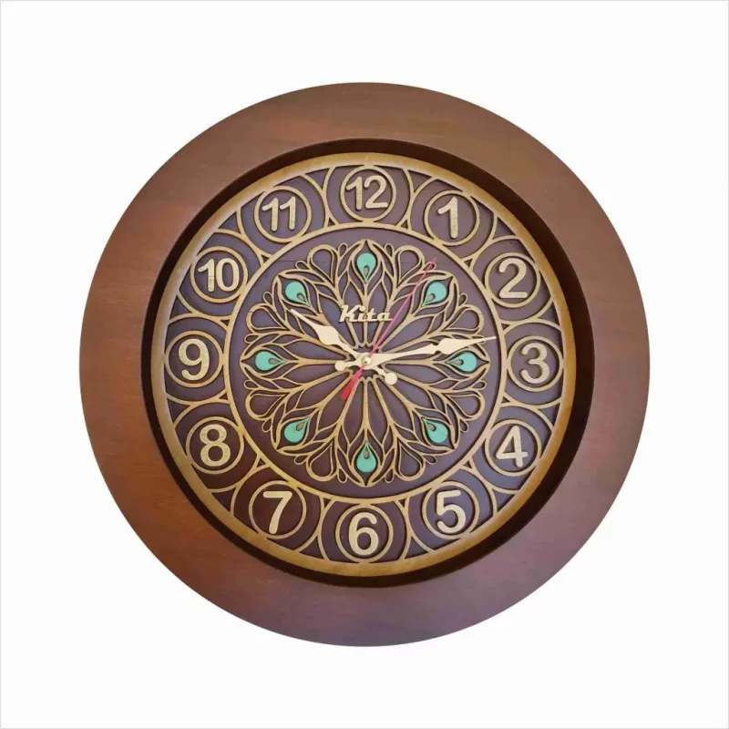 ساعت دیواری چوبی مدل رویال   کد Cks615