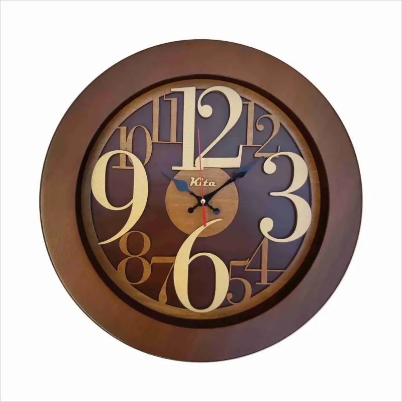 ساعت دیواری چوبی مدل رویال کد Cks620