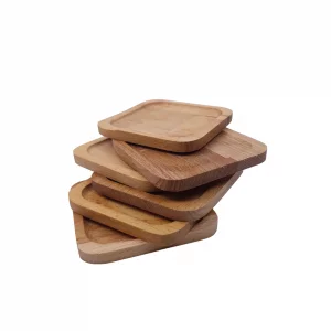 ست زیر لیوانی چوبی 6 عددی راش کد WD5838