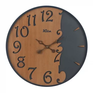 ساعت دیواری چوب و فلز کد CKn638um