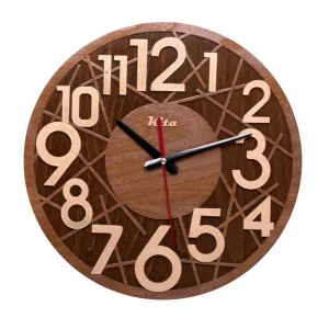 ساعت دیواری چوبی  مدل کلاسیک   کد ck602c