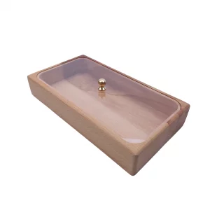 جاقاشقی چوبی مستطیل درب پلکسی کد WD5846