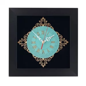 ساعت دیواری چوبی معرق کد TJ019