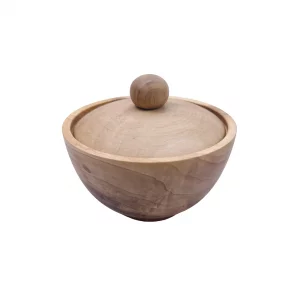 قندان چوبی گردو قطر 11 سانتی متر کد WD5877
