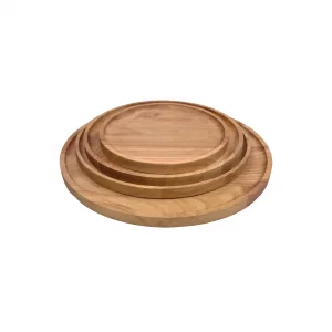 بشقاب گرد چوبی کد WD5595