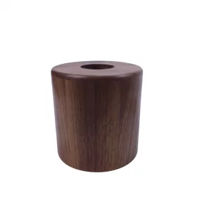 جا دستمال چوبی استوانه گردو کد WD5893