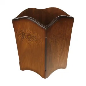 سطل زباله چوبی طرح دار مدل رویا کد BT065