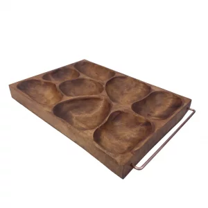 اردوخوری هشت خانه دسته فلزی کد WD5686