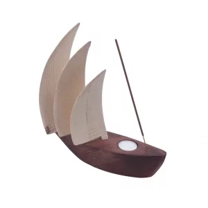 جاعودی چوبی وارمردار مدل کشتی و بادبان کد WD5743