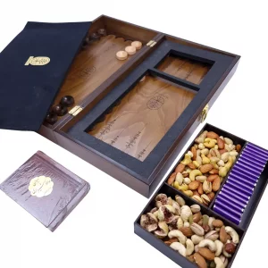 پک هدیه تخته نرد و آجیل سایز بزرگ کد PY5543