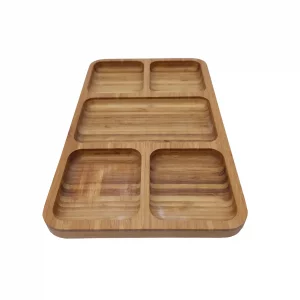اردوخوری مستطیل پنج خانه چوبی کد WD5796