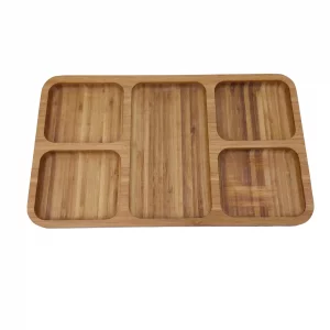 اردوخوری مستطیل پنج خانه چوبی کد WD5796