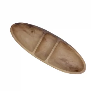 اردوخوری سه خانه چوبی مدل قایق کد WD5799