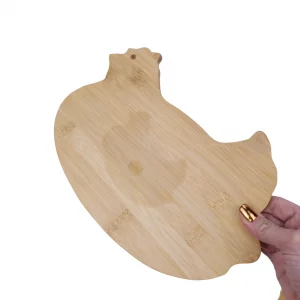 تخته سرو چوبی طرح مرغ کد WD5806