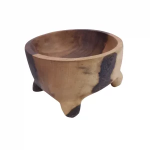 کاسه چوبی دست ساز پایه دار قطر 15 کد WD6011