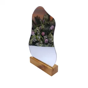 آینه چوبی رومیزی دفرمه  کد WD6021