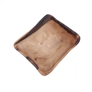 کاسه چوبی شکلات خوری مربع کد WD6035