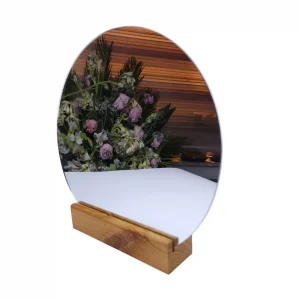 آینه چوبی رومیزی گرد کدWD6022