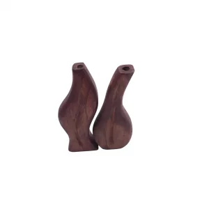 گلدان چوبی دفرمه دوتایی کد WD5978