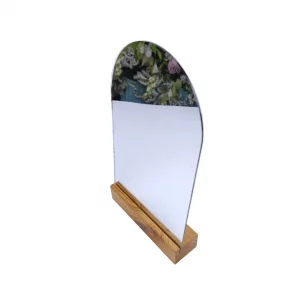 آینه چوبی رومیزی بیضی کد WD6023