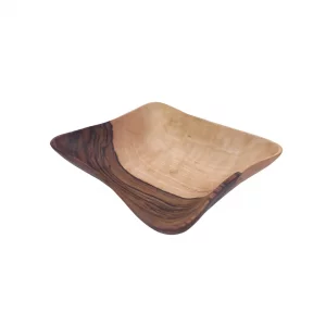 کاسه چوبی آجیل خوری مربع کد WD6036