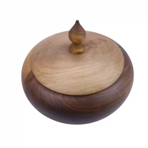شکلات خوری چوبی گرد ساده کد WD6014
