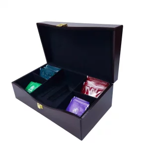 جعبه چوبی دمنوش و زعفران BW5558