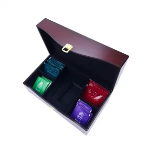 جعبه چوبی دمنوش و زعفران BW5558
